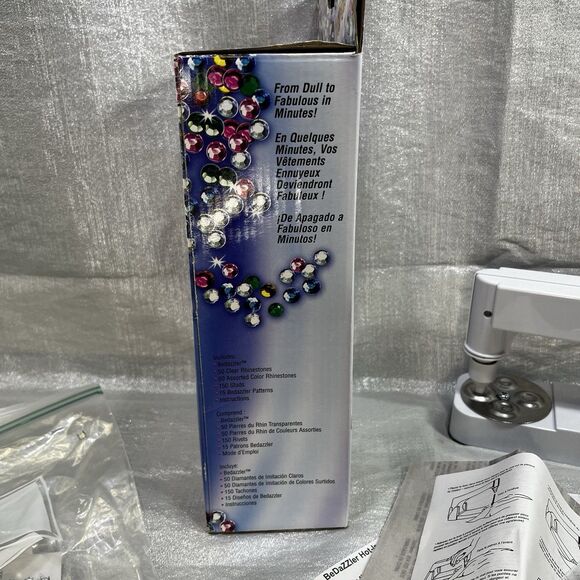 The Original Bedazzler Complete Rhinestones, Studs, Patterns Instructions - Picture 5 of 8